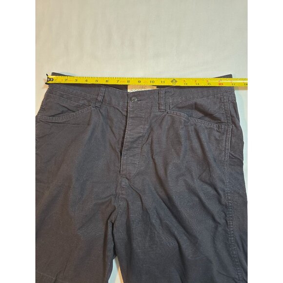 Mens H&M‎ L.O.G.G. Black Cotton Button-Fly Casual Shorts Size 33 - Picture 7 of 10